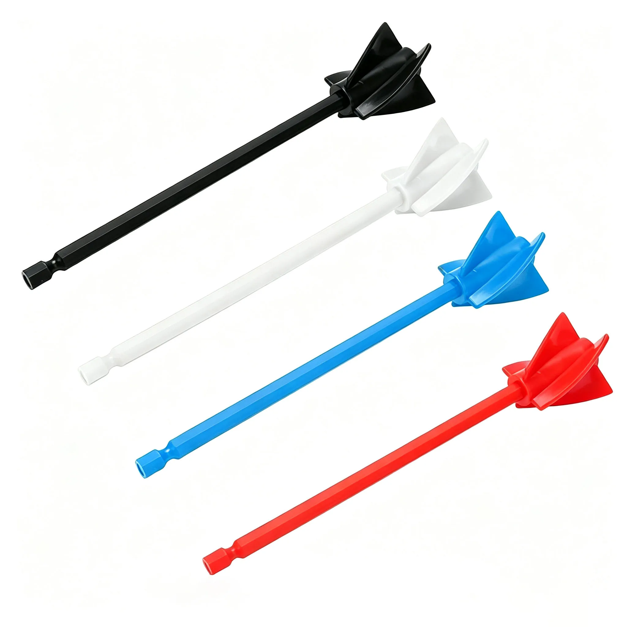 4/5Pcs ABS Epoxy Mixers For Drill Stirrer For Drill Mixing Paddle Reusable Epoxy Stirring Rod For Resin Painting Mixing
