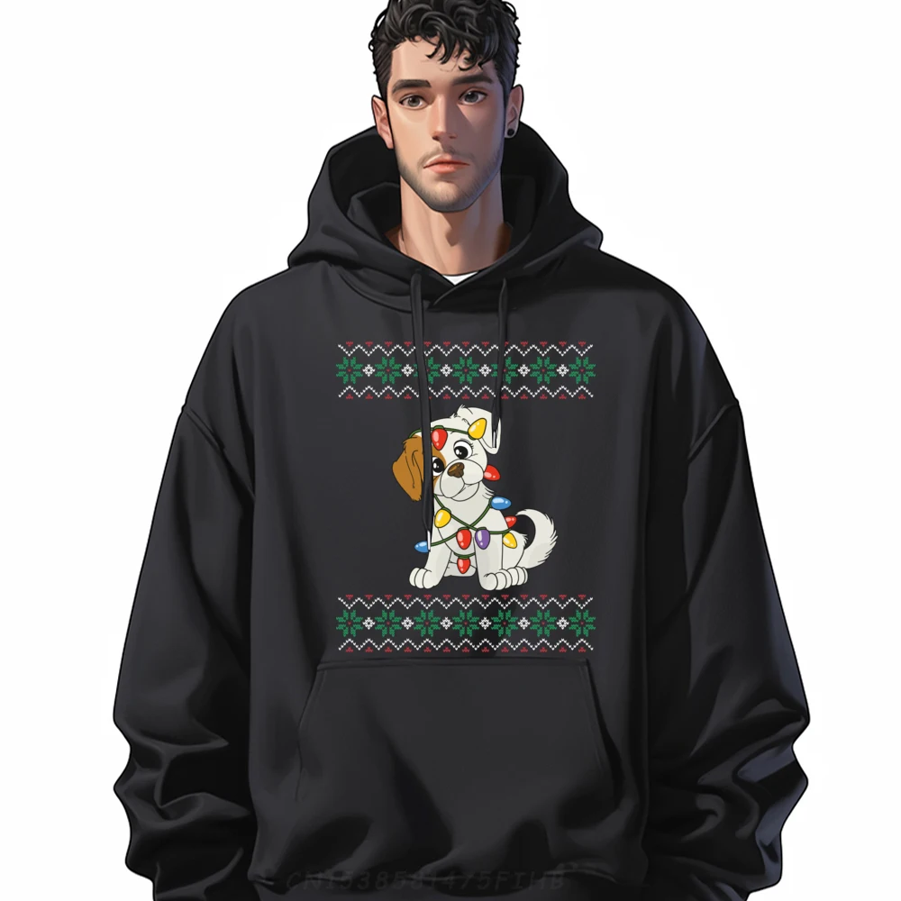 

Ugly Christmas Sweater Ugly Christmas Dog Funny Pullover Hoodies Men Hoodie Men Camisa Vegan