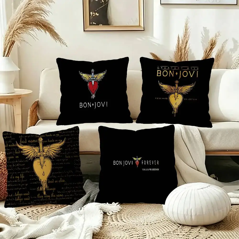 B-Bon J-Jovi Maple Design Cushion Cover Happy Autumn Harvest decor Holiday Decorati Pillow Cover