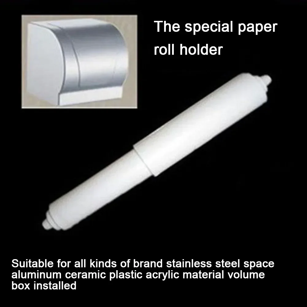 1/3PCS Replacement Toilet Roll Paper Shafts White Plastic Toilet Rolls Holders Roller Spindle Insert Spring For Bathroom Parts