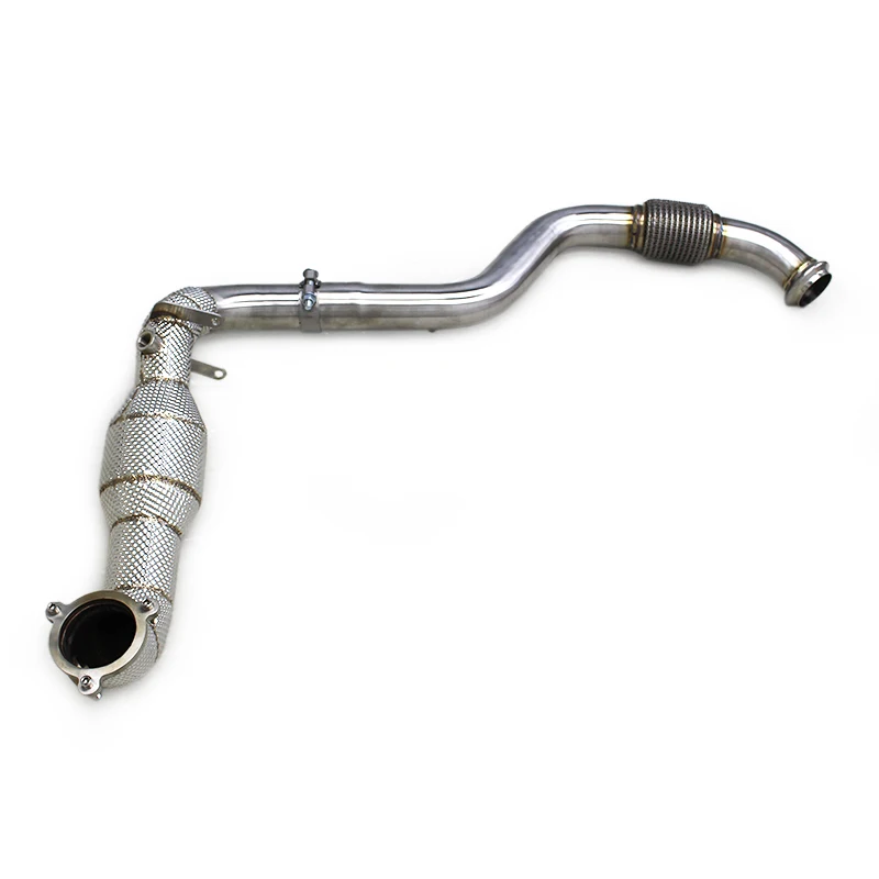 Yooking Exhaust Downpipe For Mercedes-Benz CLA250 2.0T 2014-2021 System Stainless Steel High Flow Catted Downpipe