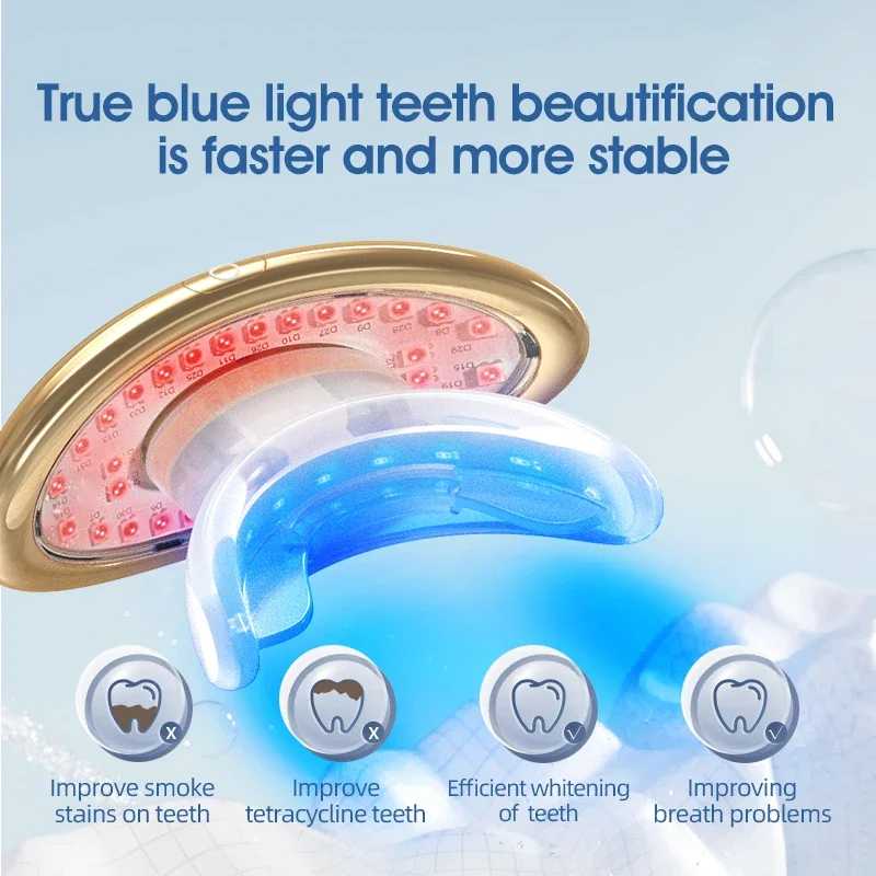 이중 기능 전기 립 플럼퍼 기기, 입술 주름 완화, 치아 미백, 블루 적외선 레드 라이트 테라피, 빠른 배송