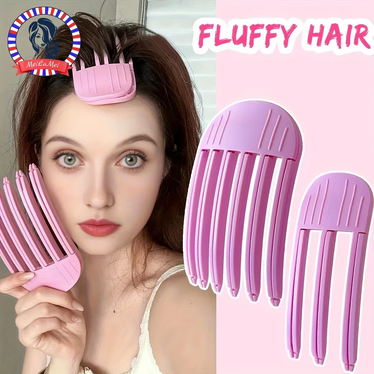 1/2pcs Volumizing Hair Clips for Women - 4color No-Slip Easy Clip-to-Use Fluffy Bangs Root Boosters Vintage/Simple Style Acrylic