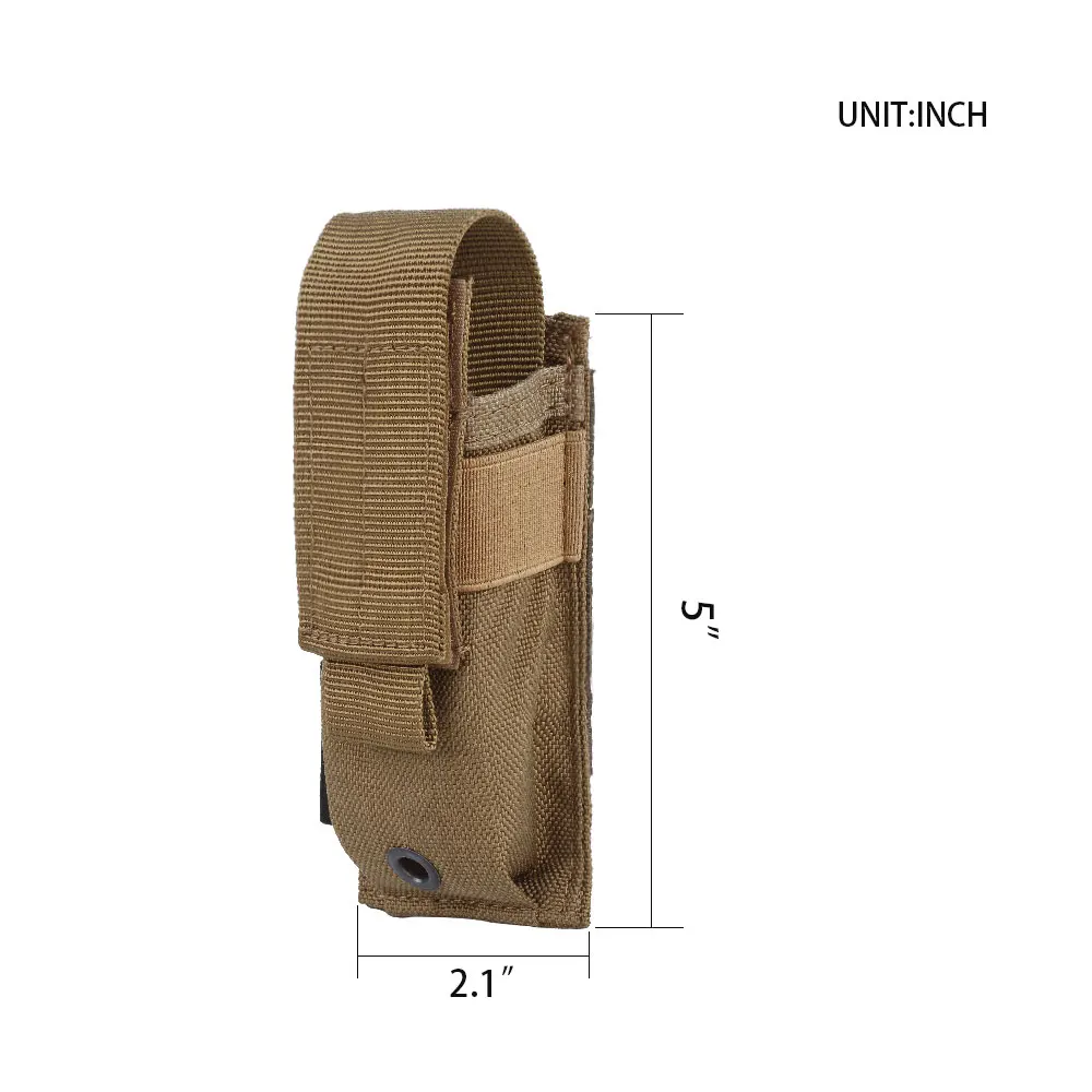 EXCELLENT ELITE SPANKER Tactical Pistol Molle Magazine Bag Single Magazine Holster Hunting Gun Clip Combat Equipment