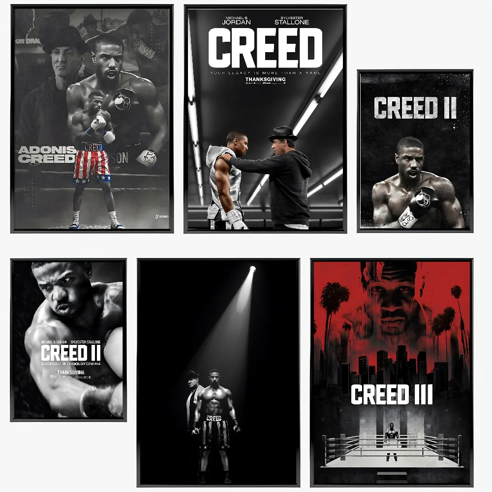 Boxing Fight Movie Creed II Poster Paper Print Home Bedroom Entrance Bar Cafe Art Painting Decoration