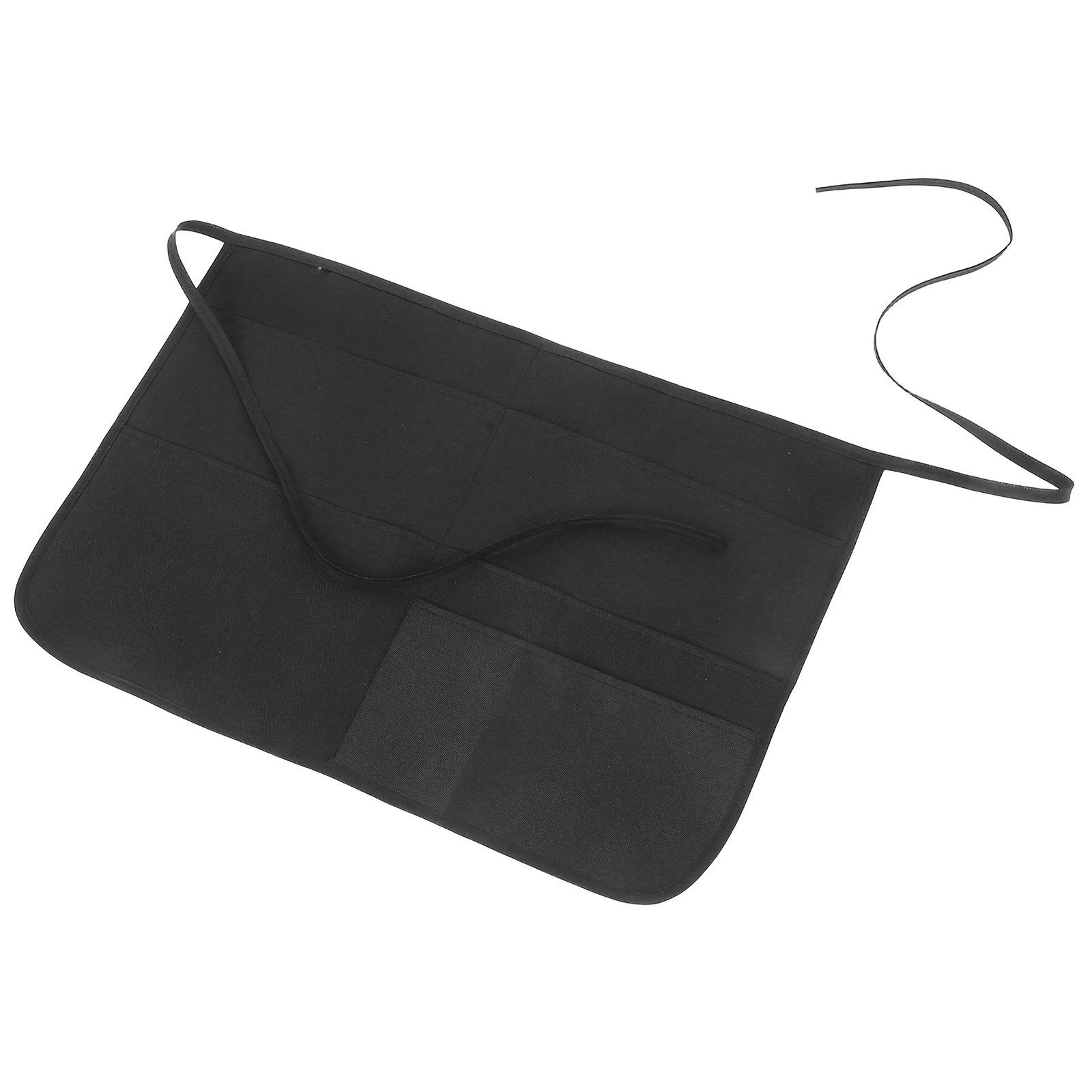 

Multi-pocket Cleaning Apron Black Workshop Outdoor Tool Server Women Men Carpenter Chef Waitress Gardening Pet Kitchen