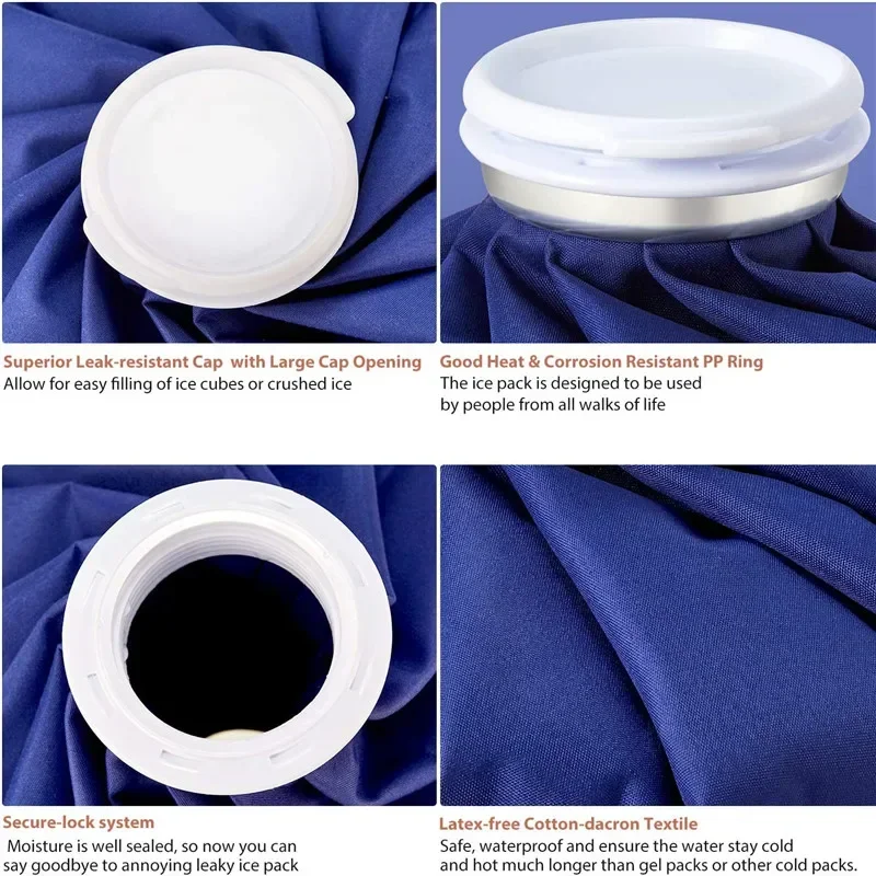 Professional Ice Bag Bandage with Reusable Ice Bag Pack for Arm Calf Knee Ankle Shoulder Neck Sprained Hot and Cold Compress
