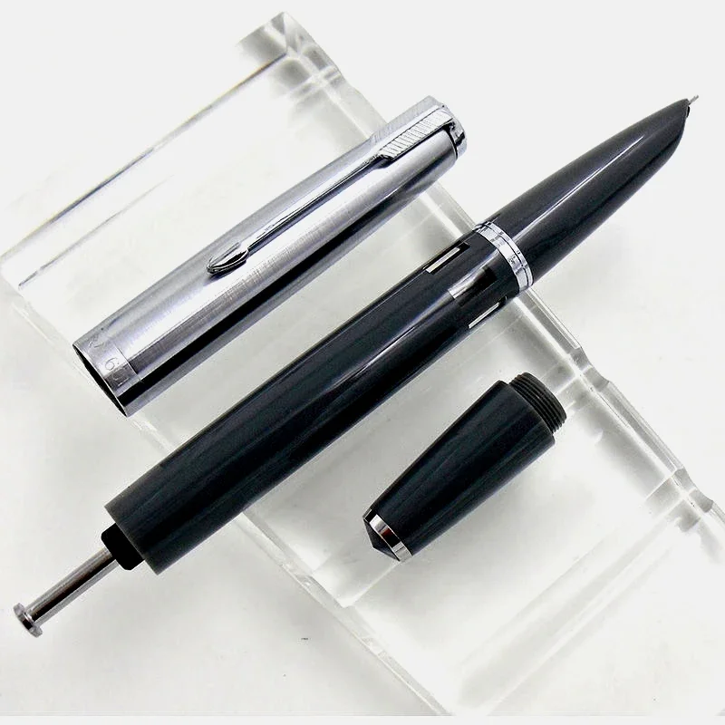 Luxury Wingsung 601 Fountain Pens Piston Filling Visible Ink EF/F Hide Nib School Office Supplies Writing Stationery With Box