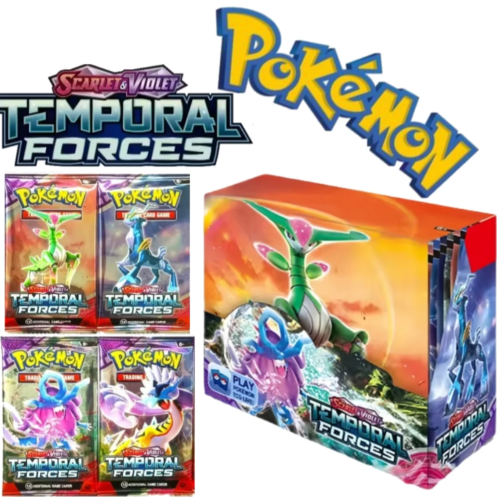 Pokémon inglese FLAMES PHANTASMALS Scarlet & Violet 151 Avventure prismatiche Ensemble Booster Packs Carte da battaglia collezionabili per bambini Regalo