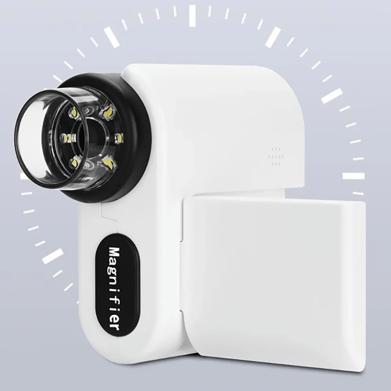 Microscopio digitale Microscopio USB 1200X Microscopio a moneta con luce LED Microscopio con schermo LCD da 2 pollici per Adulti