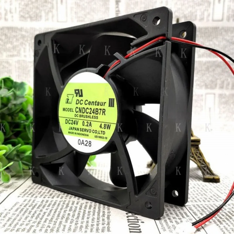 C   FOR High Performance Cooling Fan CNDC24B7R 24V 0.2A 4.8W 120*120*38mm
