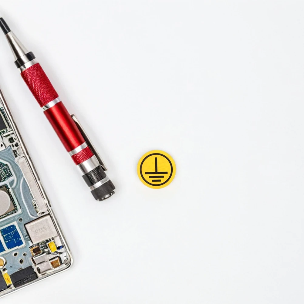 15pcs Electric Warning Stickers Safety Labels Accident Prevention Environment Prominent Identification PP