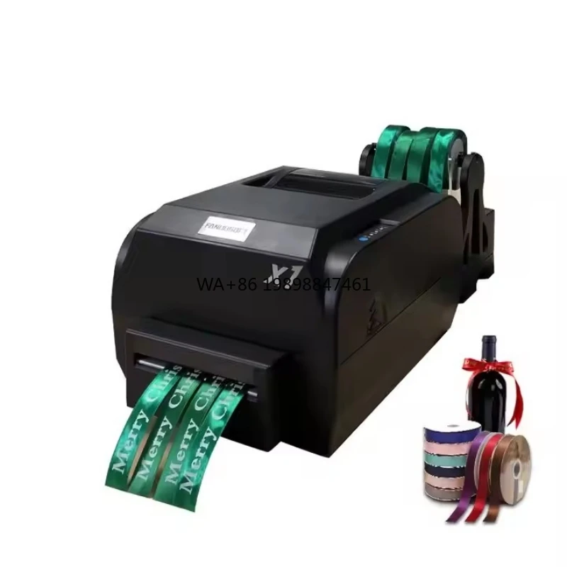 

High-Efficiency Desktop Label Printer - Multi-Line Gift Satin Ribbon & Sticker Printing Machine