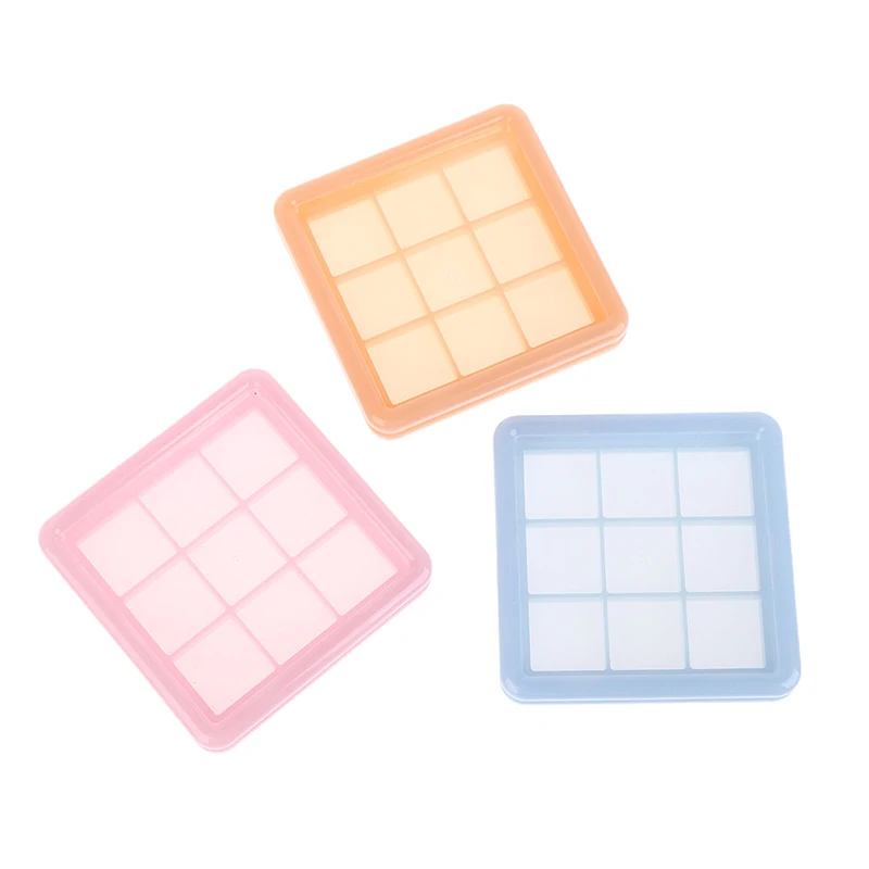 9Grids 空のアイシャドウケースパレットアイメイク収納皿女性女の子メイク初心者 DIY アイシャドウツールアルミプレート