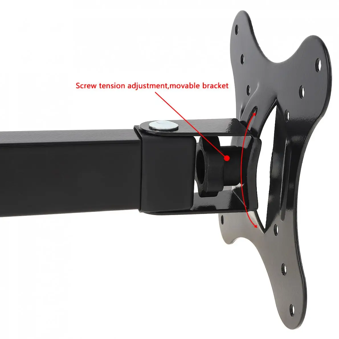 10KG TV Wall Mount Bracket Flat Panel TV Frame Support 15 Degrees Tilt with Gradienter for 14 - 26 Inch LCD LED Monitor