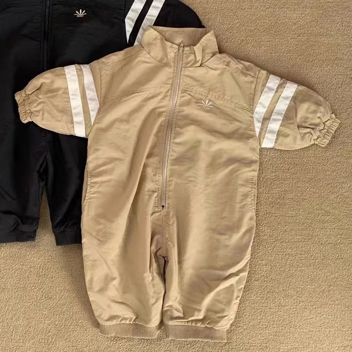 HY230155 Korean Style Baby Spring Autumn Romper Suit for Boys Casual Handsome Crawling Outfit Jacket Outerwear