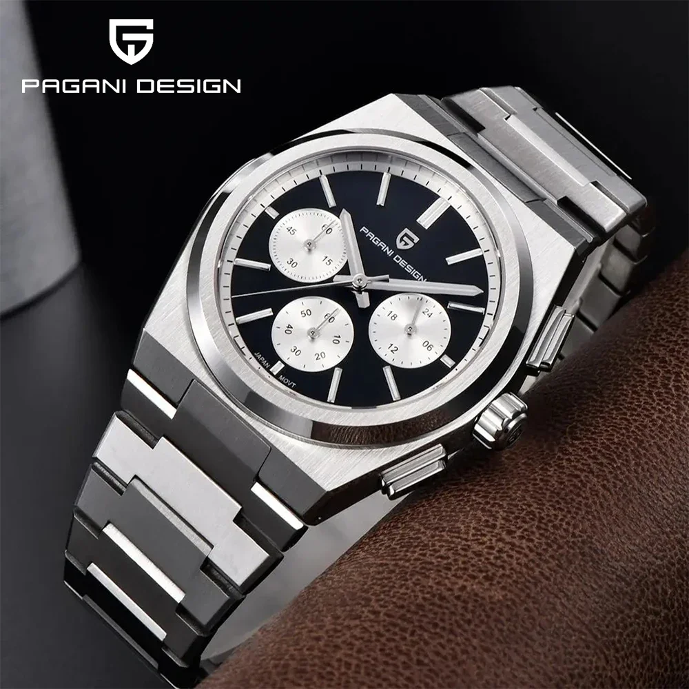 PAGANI DESIGN 2024 NEW Classic Men's Quartz Diving Watches PD1761 Japan VK63 Stainless Steel sapphire Waterproof reloj hombre