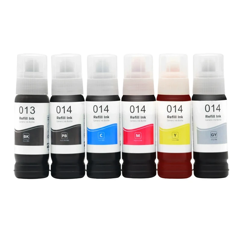 70ML Refill Dye Ink For Epson 011 012 013 014 114 115 116 552 554 L8160 L8168 L8188 L8050 ET-8500 ET-8550 L8180 EW-M873T M973A3T