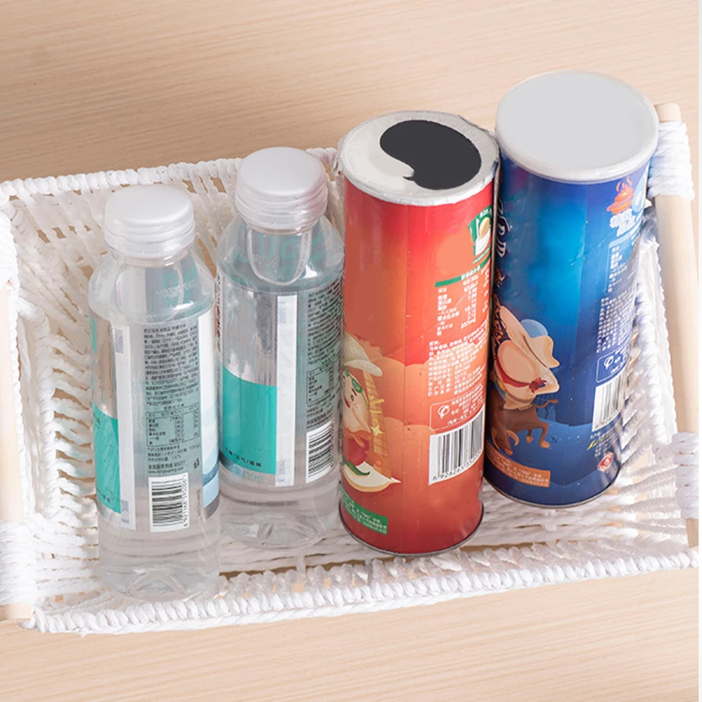 

Woven Storage Basket Paper Rope Desktop ganizer Natural Bedroom Closet Laundry Decorative Container Snack