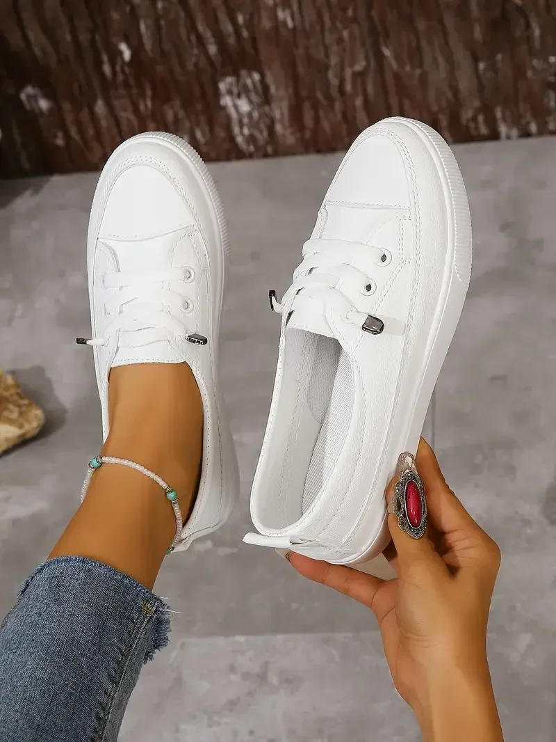 2024 Spring/Summer Fashion New Mesh Shallow Mouth Casual, Comfortable and Breathable Round Toe Flat Walking Sports Shoes image 4