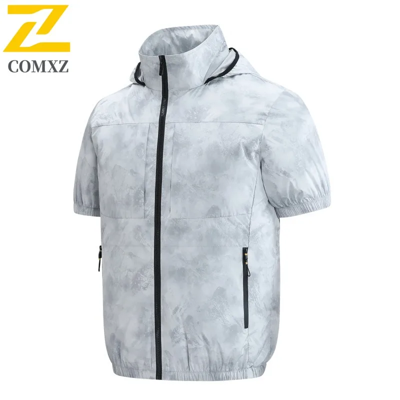 New Fan Short-sleeved T-shirt Cooling Vest Women Smart Air Conditioning Refrigeration Clothes Summer Cycling Bike Heat-proof Top