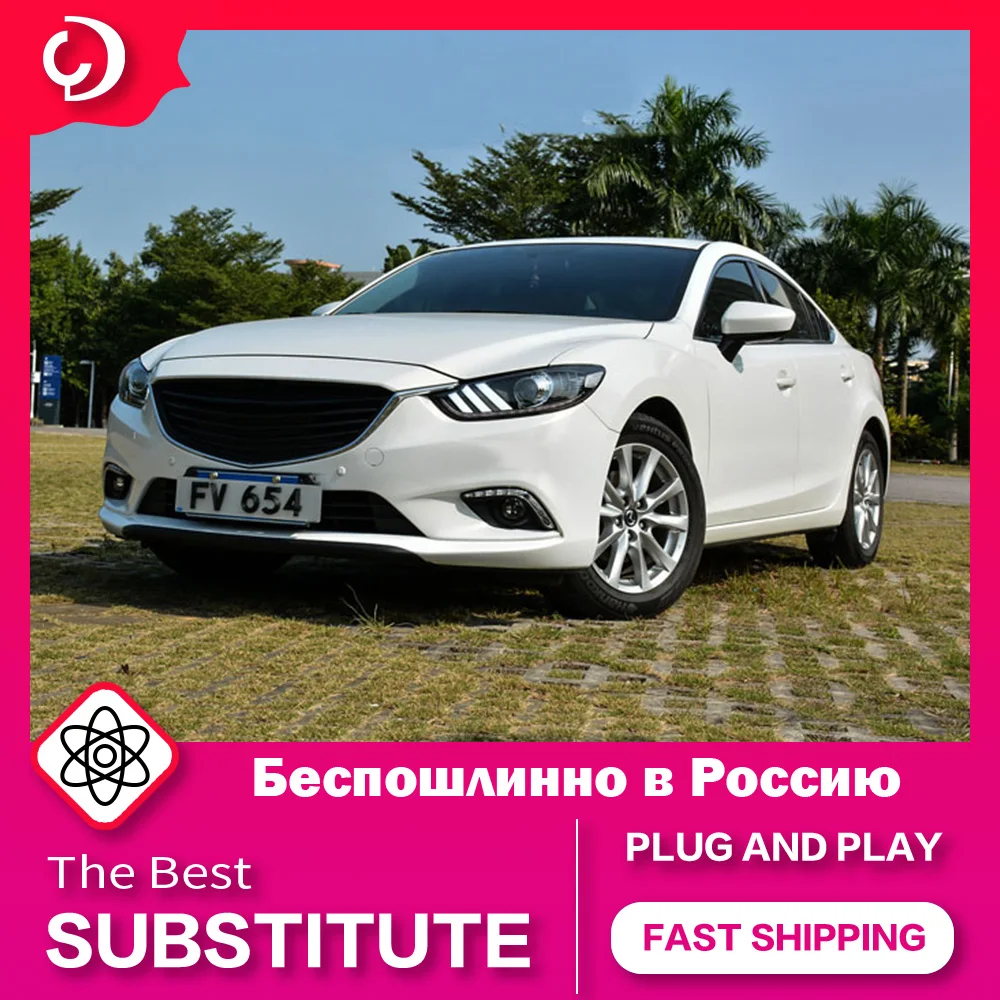 AKD Car Styling Headlights for Mazda 6 Mazda6 Atenza 2013-2016 LED Headlight DRL Head Lamp Led Projector Automotive Accessories