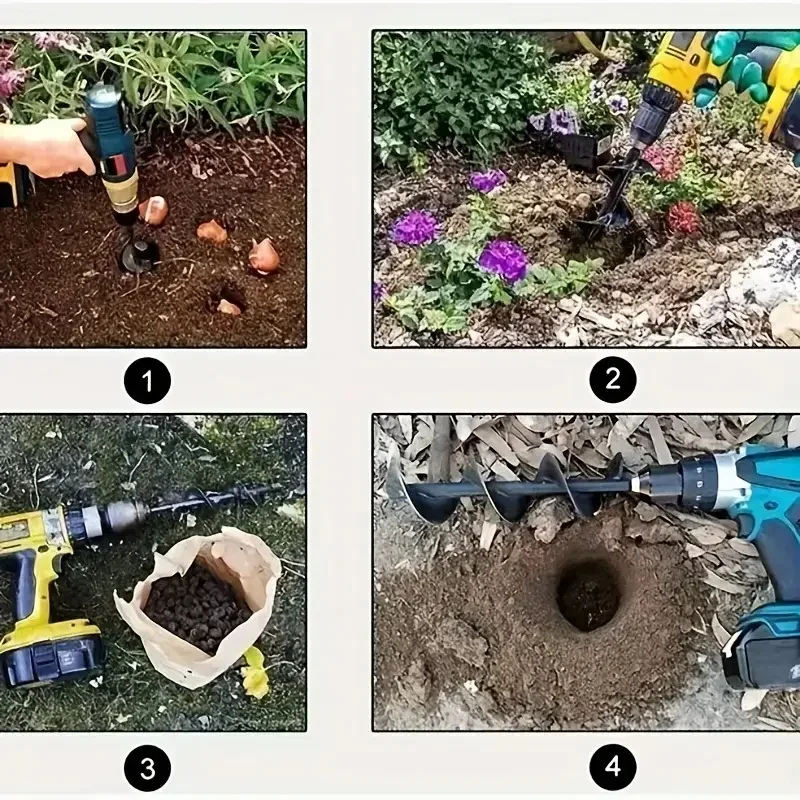 حديقة اوجير دوامة مثقاب الخشب البستنة زهرة زارع الأرض الحفر زهرة زراعة ثقب حفار مثقاب الخشب فضفاض التربة مثقاب الخشب