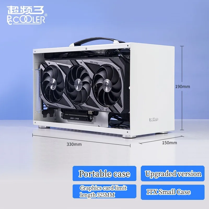 Imagem -02 - Mala de Alumínio Pcooler-mini Computador Desktop Chassi Vazio Case para Jogos de pc Portátil Htpc I100 I1002 Itx Pequeno