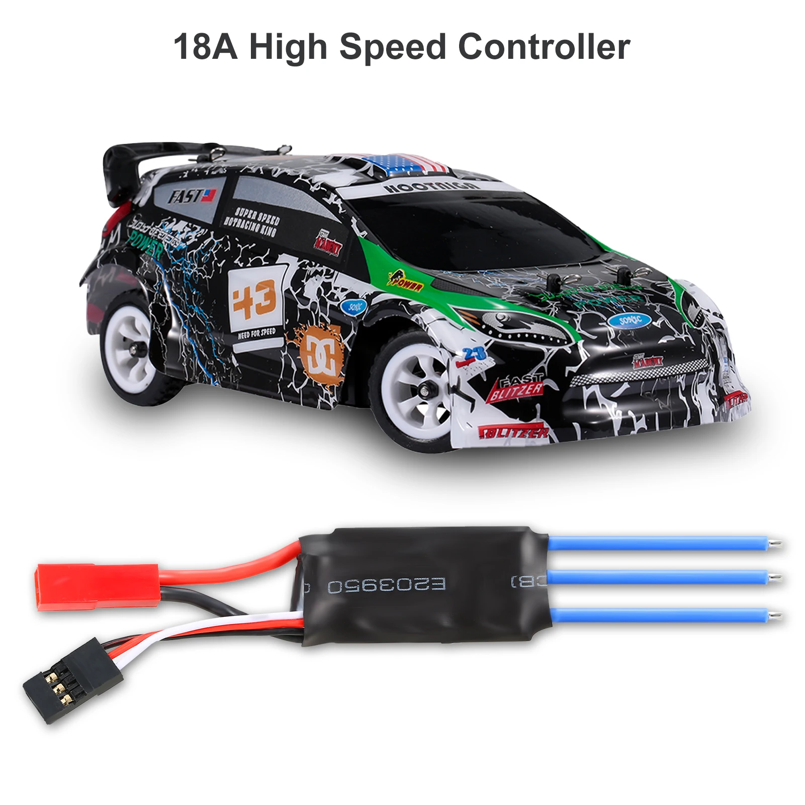 For WLtoys K989 18A ESC 2S Brushless ESC Electric Speed Controller Compatiable with Kyosho Tamiya 1/24 1/28 mini Z mini Q RC Dri