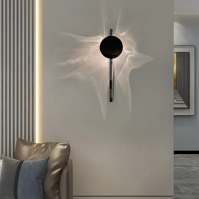 Creative Wall Light Chrome 3000K LED Stainless Steel Science Fiction Lamp For Bedroom Parlor Stairs Aisle Sconce Dropshipping