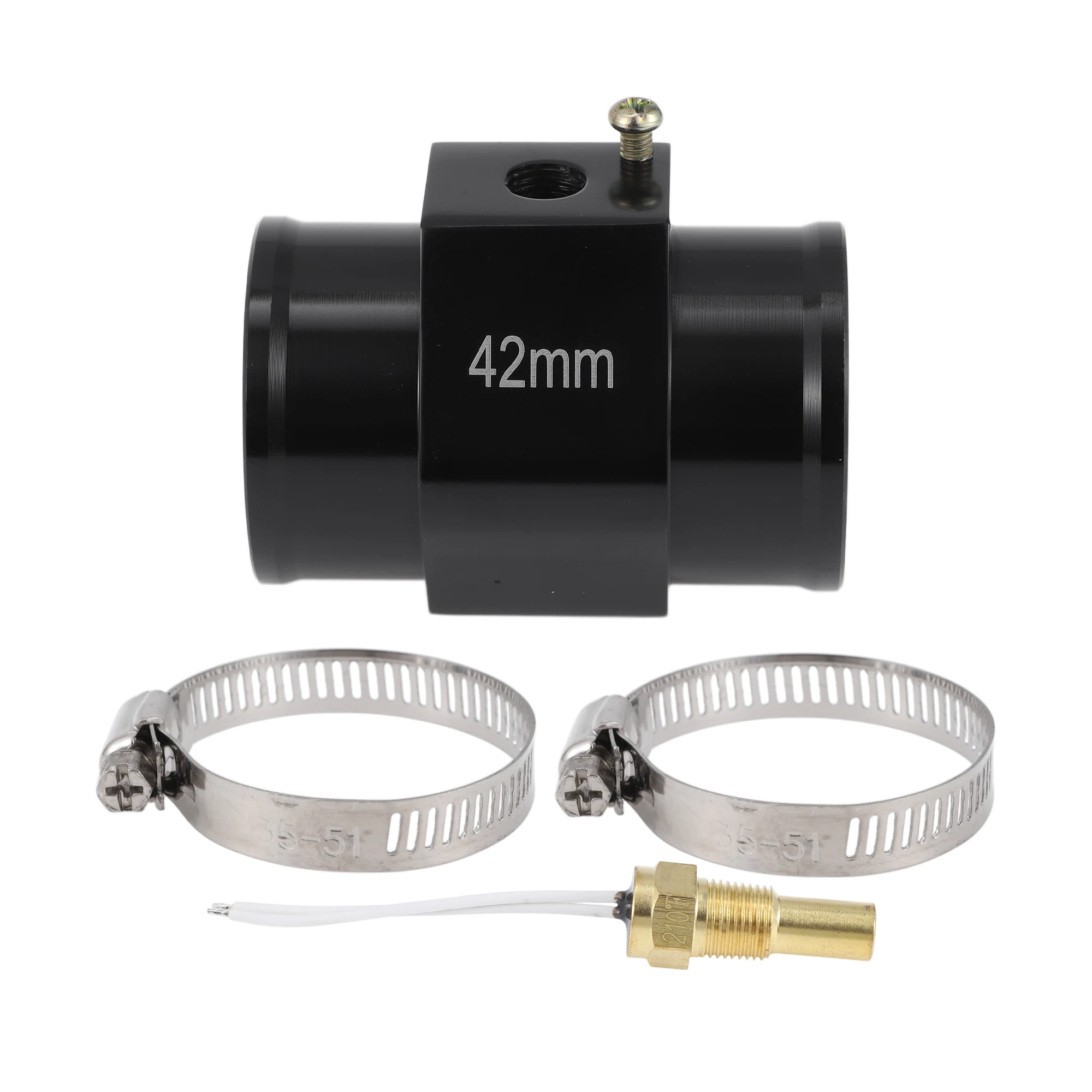 UXCELL Kit de sensor de temperatura del agua 1,65" negro 210'F encendido - 195'F apagado enfriamiento automático del radiador