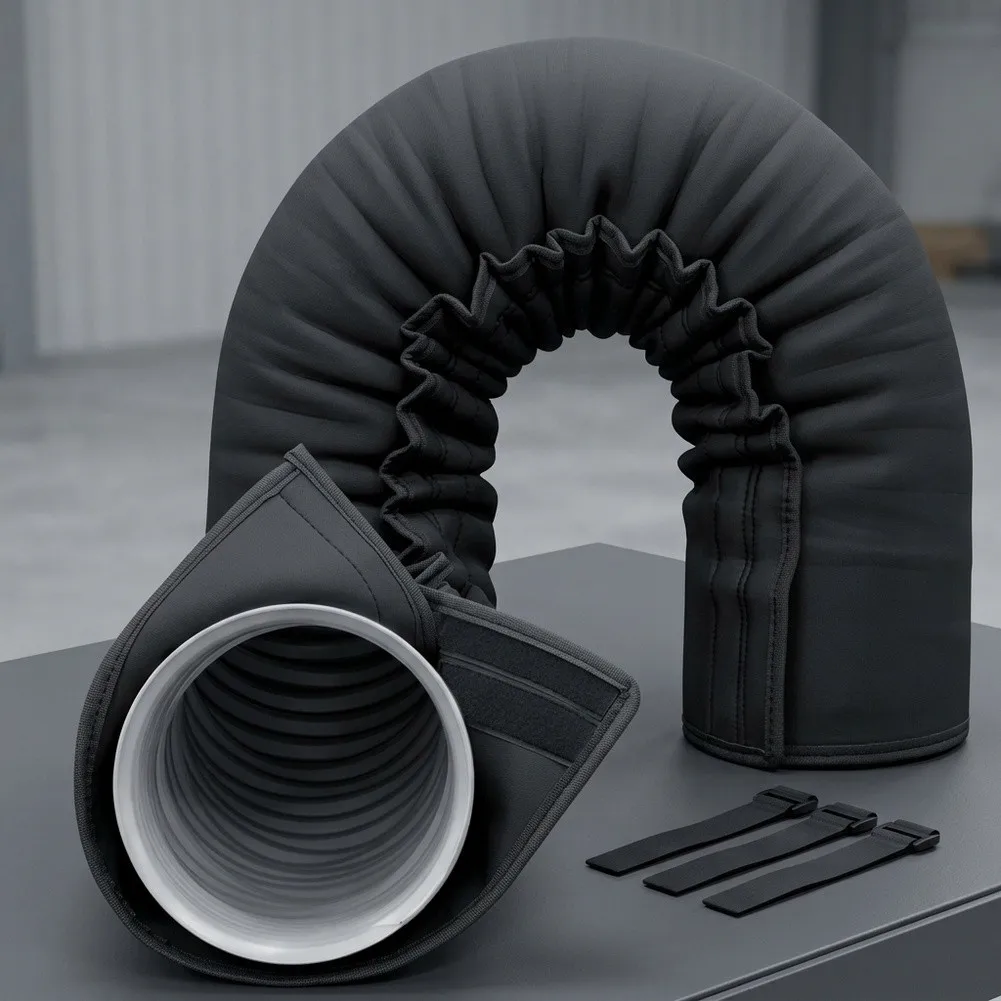 Flexible Design for exhaust Hose Insulation 150X54CM Air Conditioner Cover Double Fasteners Flexible Design Robust Fit