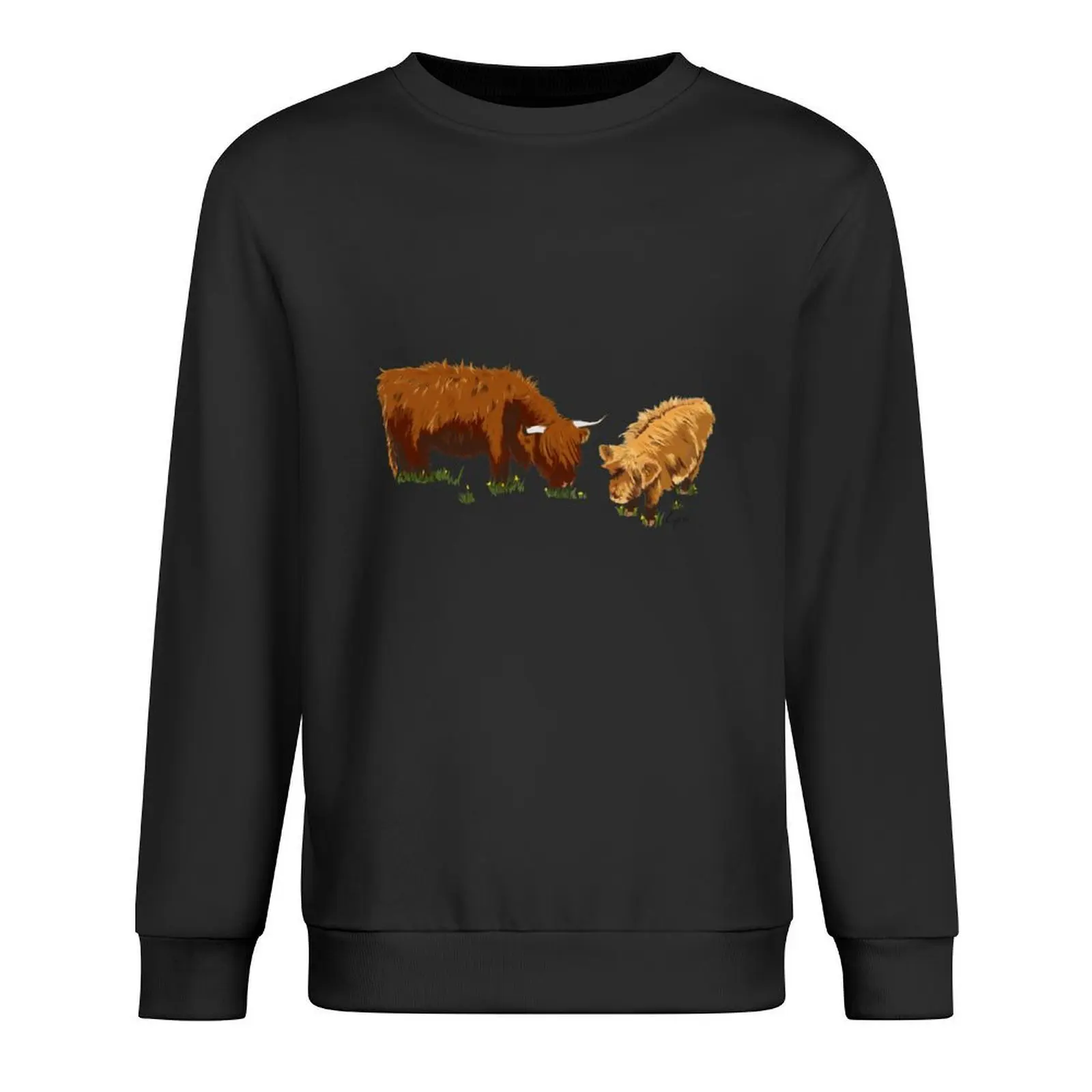 

Highland Cow's Pullover korean autumn clothes fashion men winter clothes anime clothes pullover