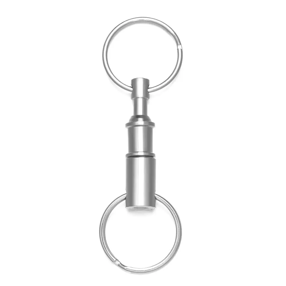 Outdoor Removable Double Ring Disassemble Separate Unisex-mother Buckle Key Ring Keychain