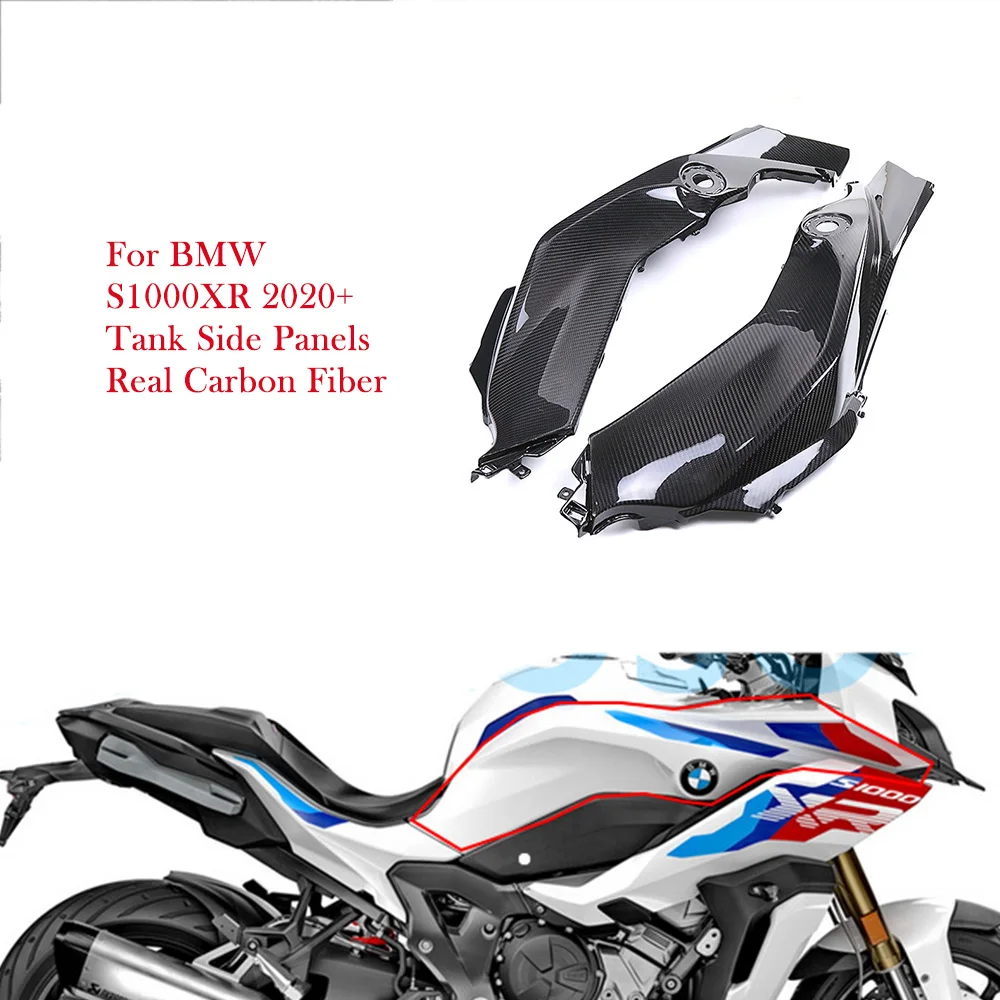 

For BMW S1000XR S 1000 XR 2020 2021 2022 2023 2024 Real Carbon Fiber Tank Side Panels Fairings Kit Motorcycle Accessories Surron