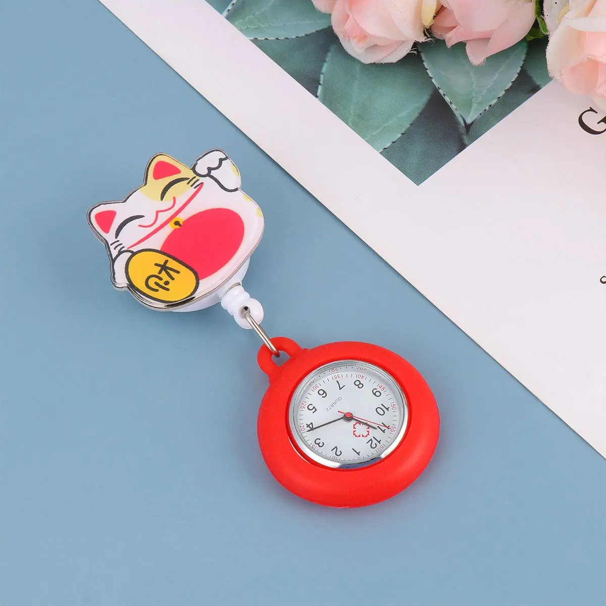 Reloj de enfermera, relojes médicos telescópicos de bolsillo para enfermeras, estudiantes, cronometraje colgante portátil, regalos, reloj de bolsillo para enfermera familiar