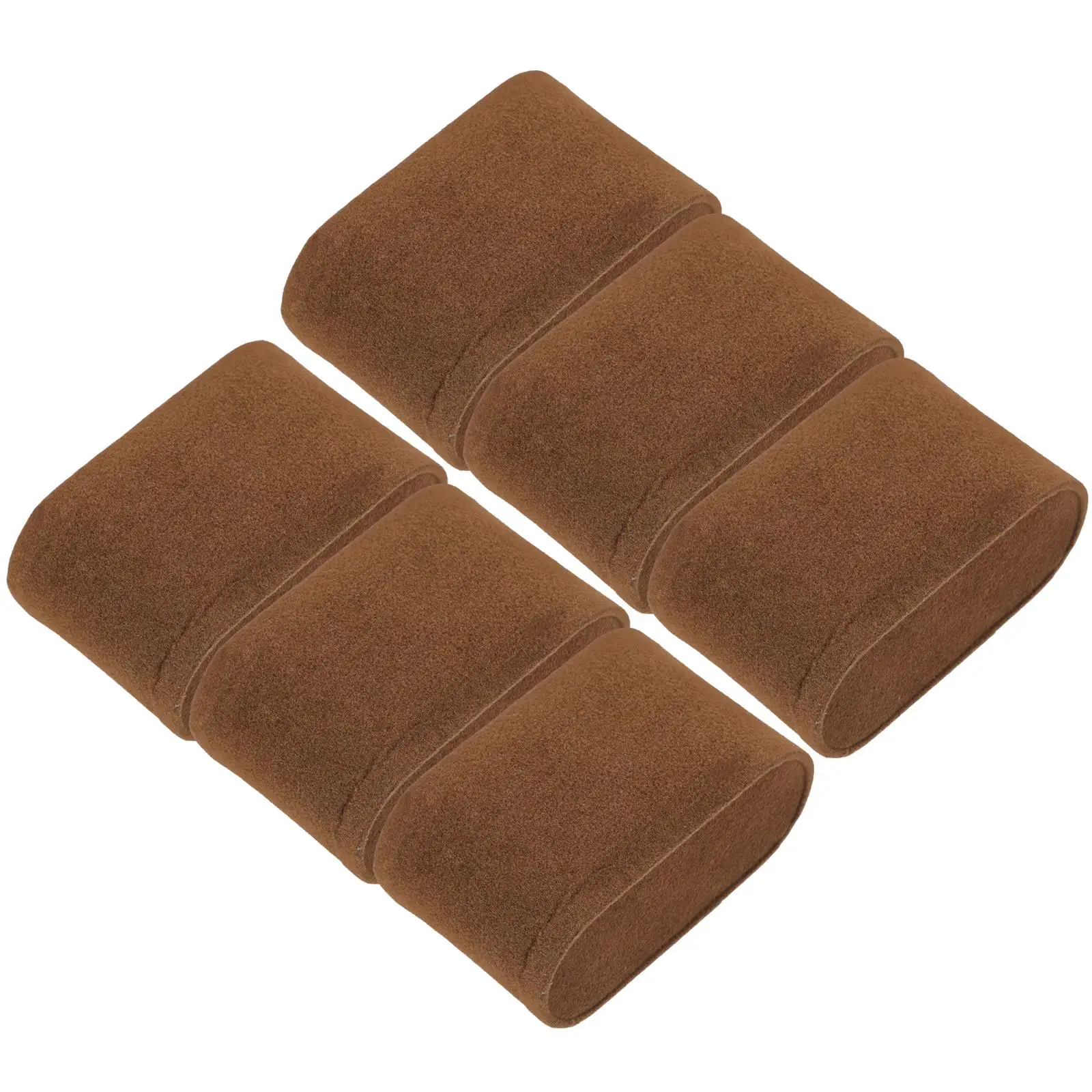 

6 Pieces Pillow A3 Brown Velvet Small Watch Pillows Pillow For Watch for Box Storage Display Bracelet Cushions Holder