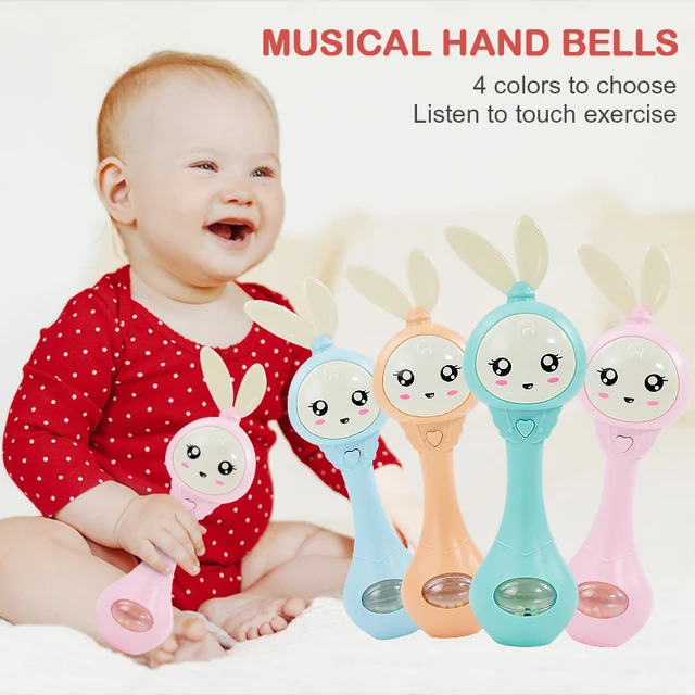 Baby Music Teether Rattle Toy dla dziecka 0-12 Edukacja Mobilne łóżeczko dziecięce Dzwonek Noworodek Wózek Łóżeczko Niemowlę Smoczek Łzy Łzy