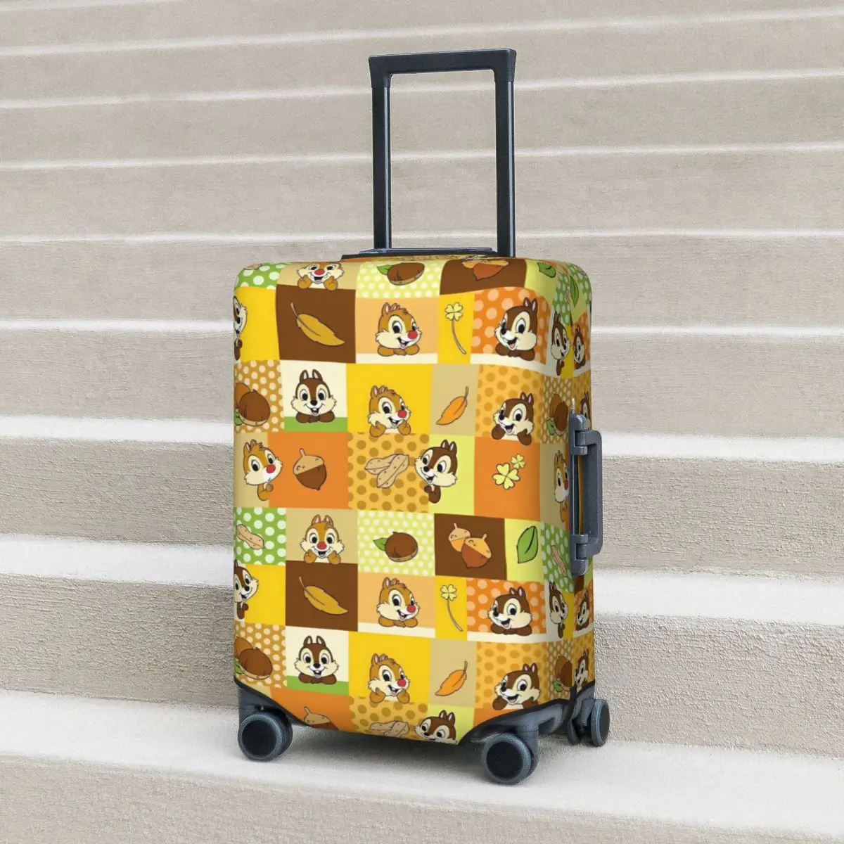 

Cute Chip 'n' Dale Doodle Suitcase Cover Animal PRINT Business Protector Holiday Practical Luggage Case