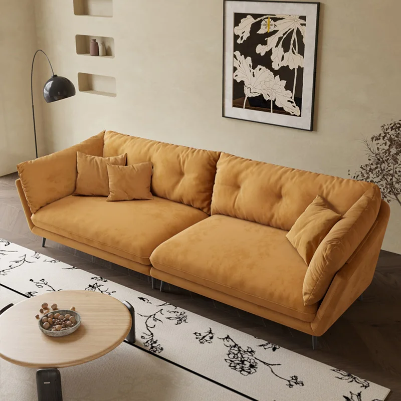 

Designer Relax Living Room Sofa Italian Lazy Floor Nordic Living Room Sofa Ergonomic Sleeper Divano Soggiorno Home Furnitures