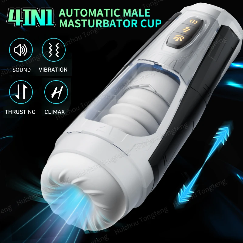 

Automatic Male Masturbator Cup 7 Thrusting Vibration Modes for Penis Stimulation Electric Stroker Pocket Pussy Sex Toys For Men