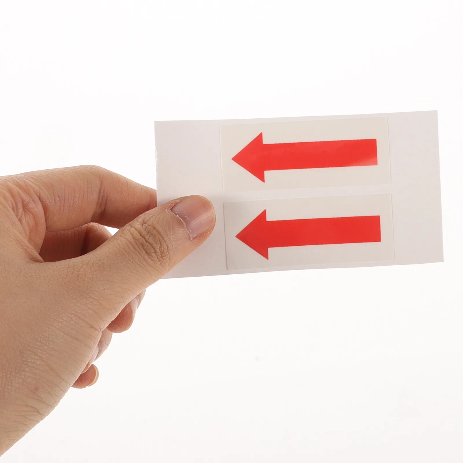 6Pcs Arrow Direction Sticker Strong Adhesion Vinyl Indicating Decal for Safety Warning Caution Signs Office
