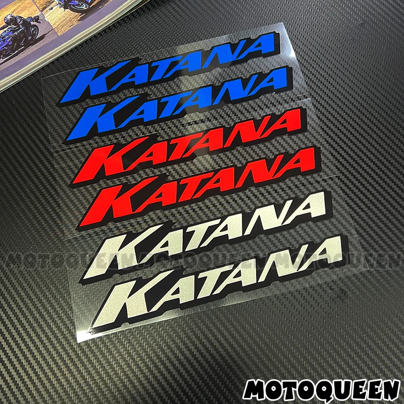 

Наклейки для мотоциклов Katana GSX 250S 400F 600F 650F 750F 1100F: виниловые наклейки на топливный бак, боковые графические наклейки, гоночные декали