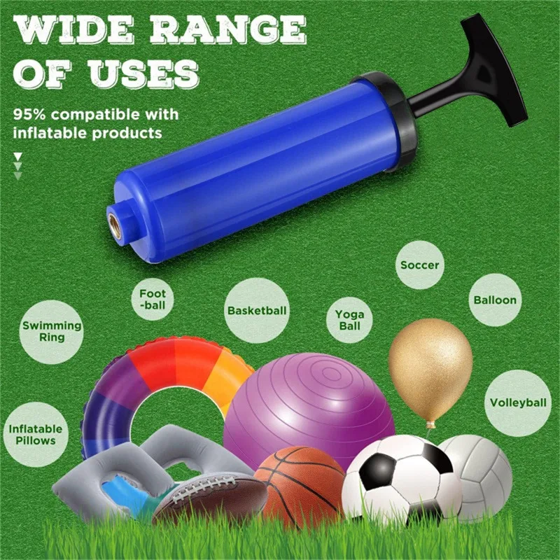 1PC Portable Multifunctional Ball Pump With Needle And Nozzle, Ball Inflator For Football,Basketball,Volleyball,Swimming