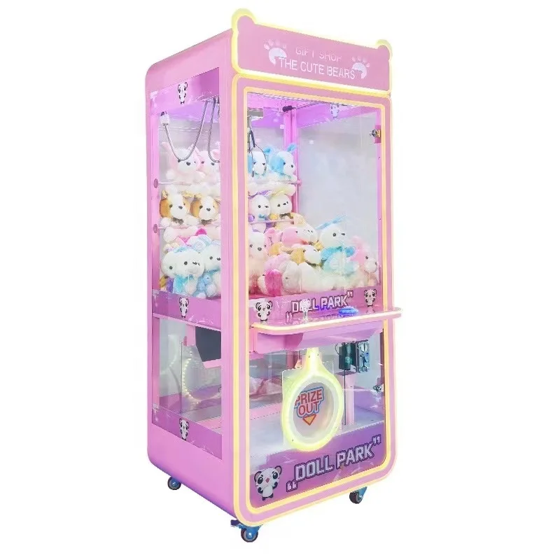

Hot Selling Mutli-Colors Coin Operated Arcade Game Claw Amusement Machine Metal Doll Claw Crane Game Machine Toy Claw Machine