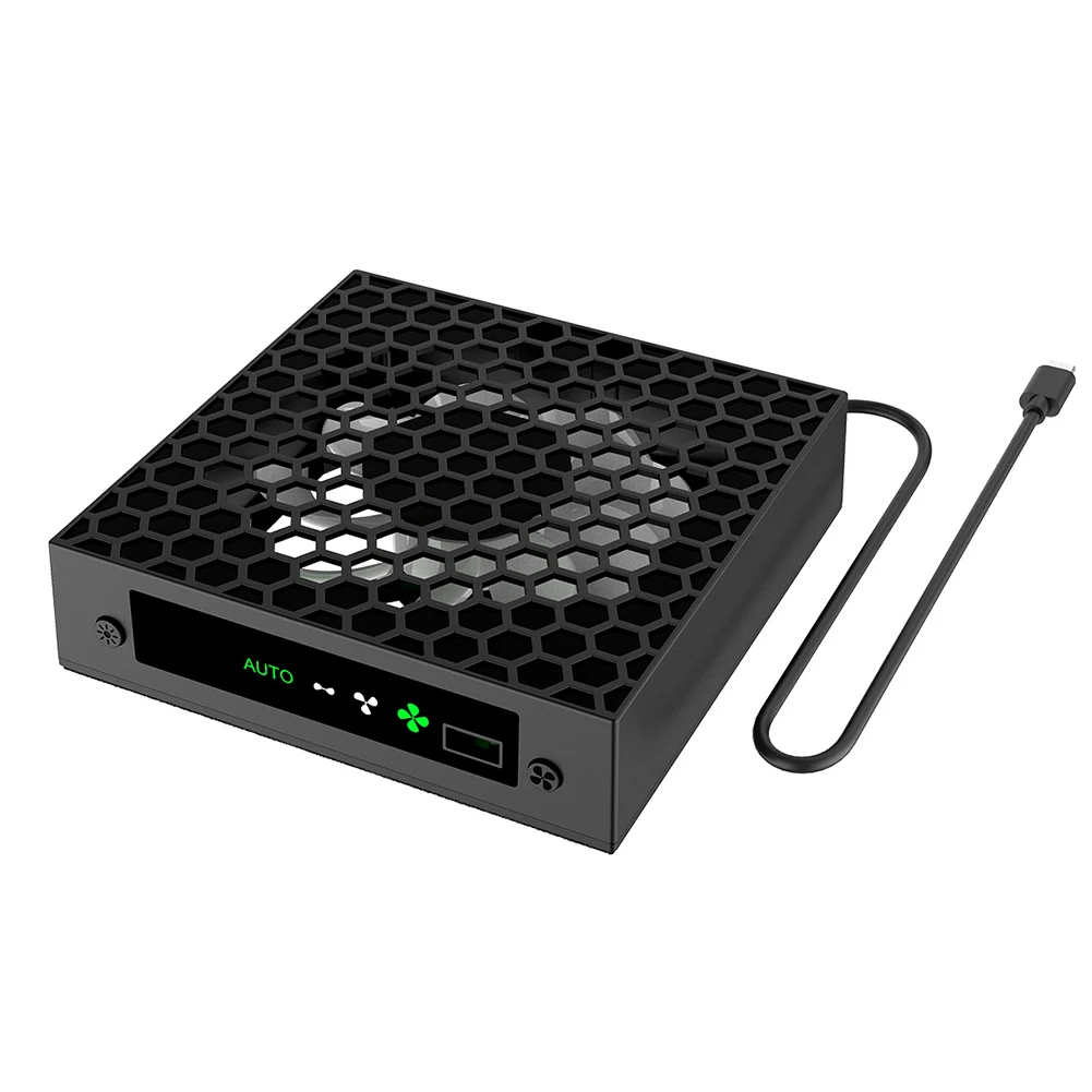 

Верхний вентилятор охлаждения RGB, 3-уровневая система охлаждающего вентилятора с регулируемой скоростью и контролем температуры с держателями для гарнитуры для Xbox Series X