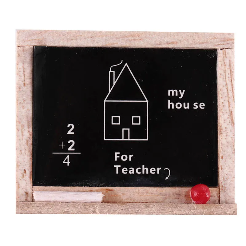 Miniatur Puppenhaus Artikel Simulation Zeichenbrett Mini Tafel Ornament Zubehör 1:12 BJD Puppen Ob22 Puppenhaus Mädchen Spielzeug