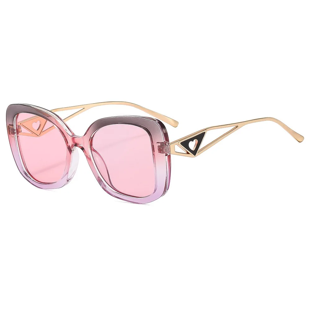 Kacamata Hitam Berbentuk Hati Mata Kucing Retro Klasik untuk Pria Wanita Tren Fashion Kacamata Hitam Gradien Olahraga Luar Ruangan Pantai Musim Panas 2025