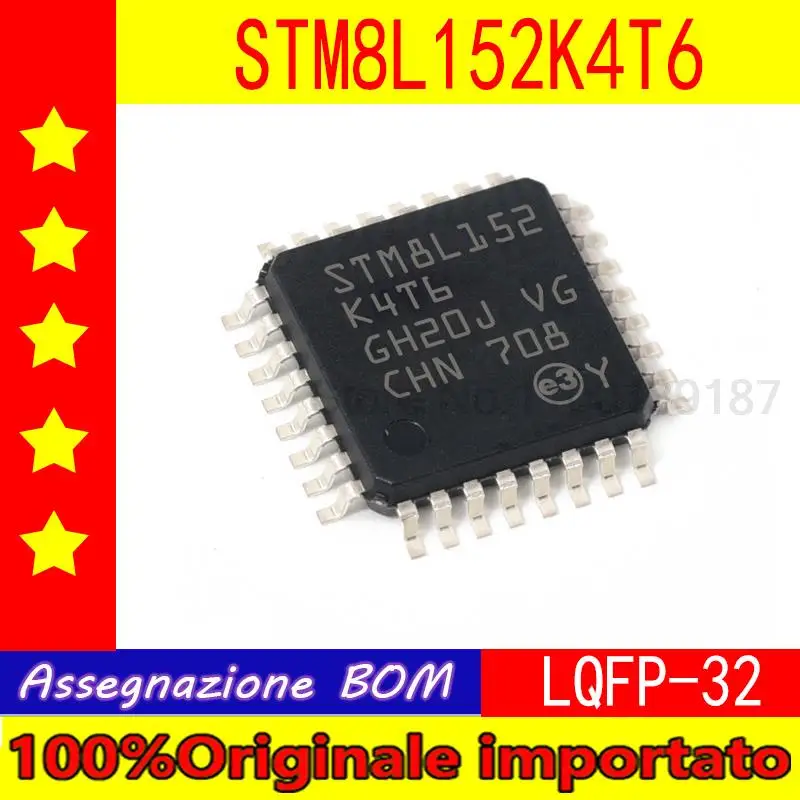 

5pcs/lot STM8L152K4T6 STM8L152K6T6 STM8L152C6T6 STM8L152C8T6 QFP32/48 STM8L152R6T6 STM8L152R8T6 STM8L152M8T6 QFP64/80