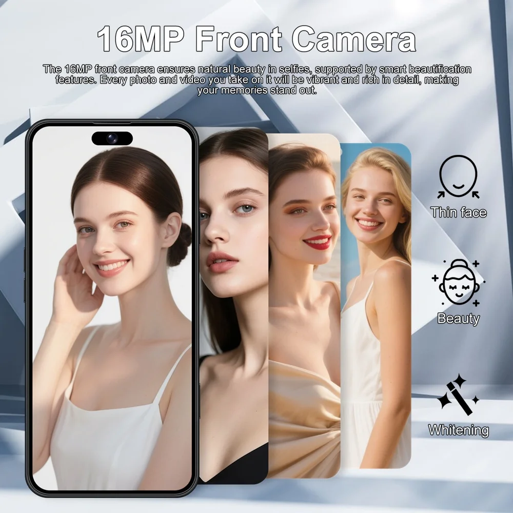 K-Touch Nuevos Teléfonos Móviles iFone 18 Pro Maxi Smartphone Android 5G 7.3 HD Original 22GB+2TB Face ID Doble SIM 7800mAh